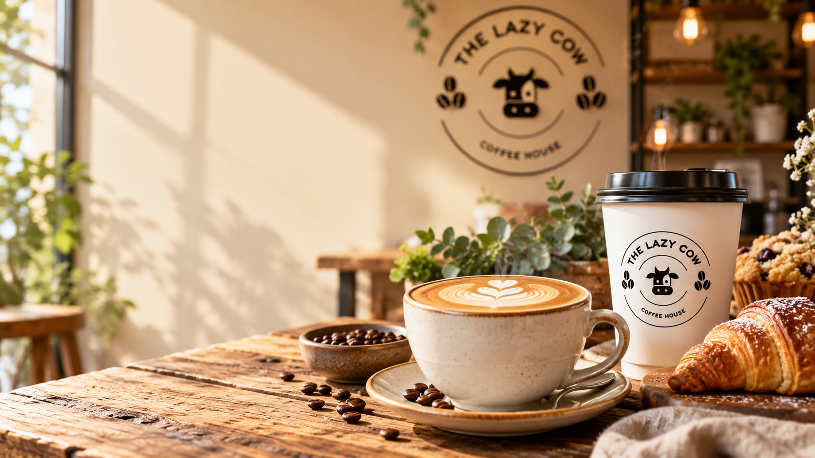 Coffee from The Lazy Cow Coffee House